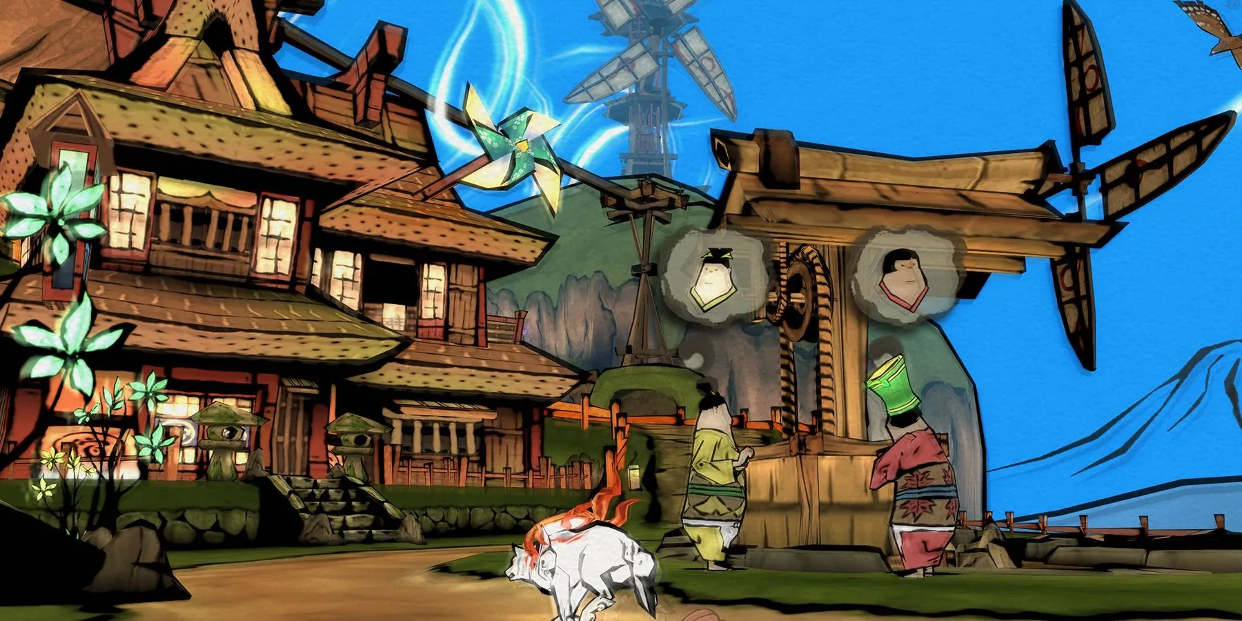 Amaterasu khám phá thế giới trong phong cách tranh thủy mặc của Okami