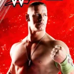 Ảnh bìa game WWE 2K15 với sự góp mặt của John Cena và các siêu sao đô vật.
