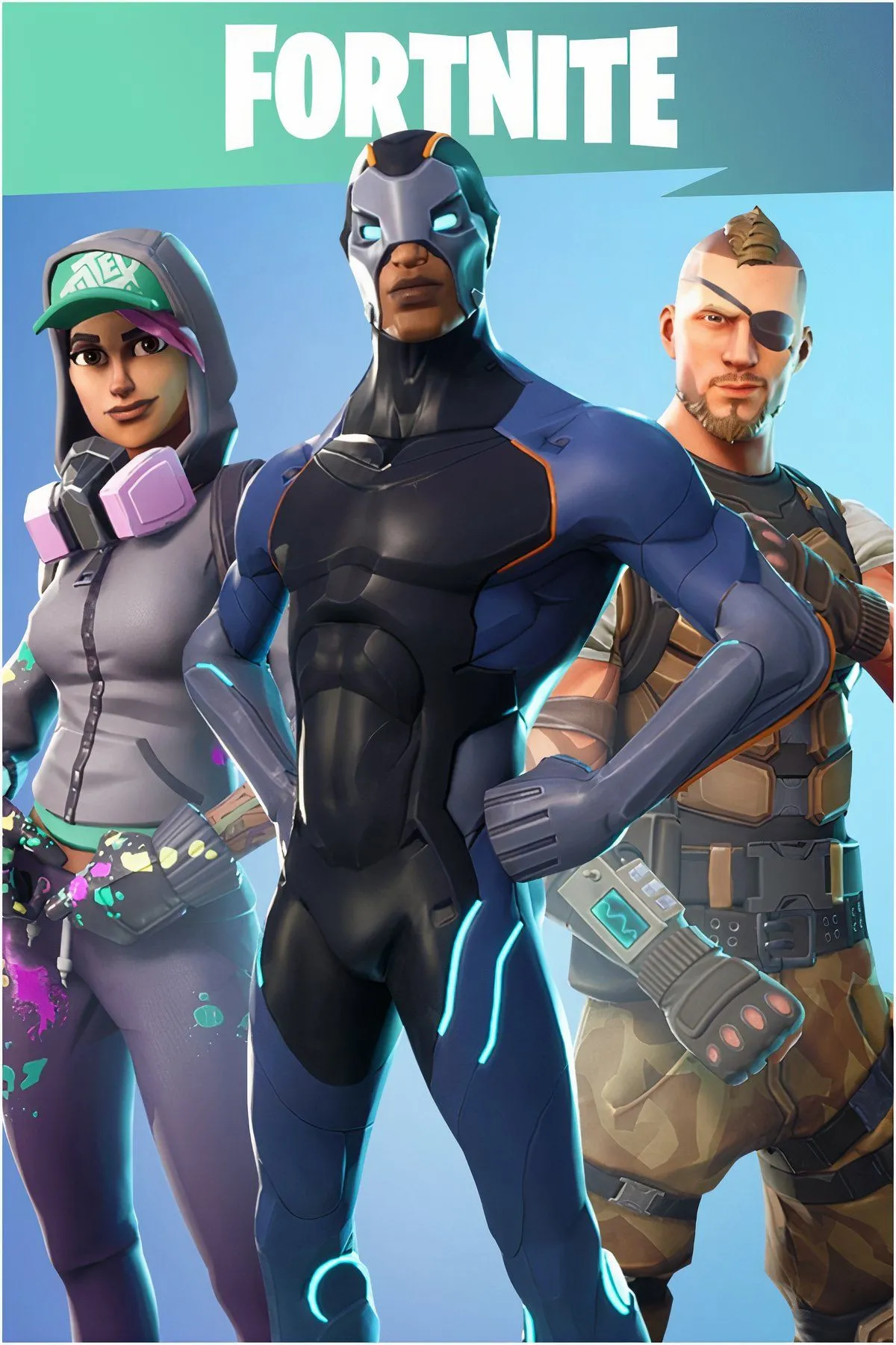 Ảnh ghép các khu vực đặc trưng trong bản đồ trường học tự tạo trên Fortnite, bao gồm lớp học, hành lang và sân trường, thể hiện quy mô và độ chi tiết của dự án.