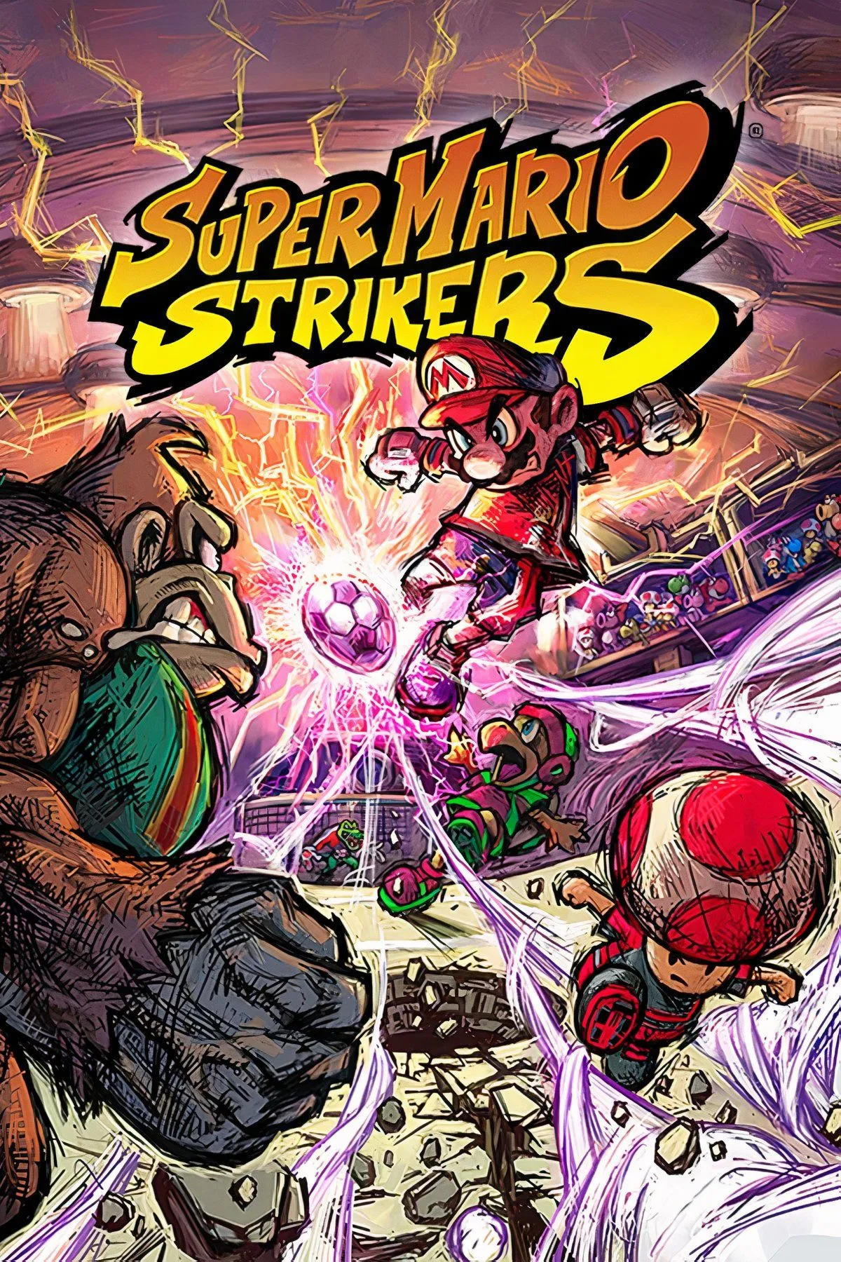 Ảnh tổng hợp các nhân vật trong Super Mario Strikers trên GameCube