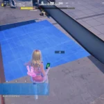 Bản đồ đang xây dựng trong Fortnite Creative cho thấy các phần sàn bị lệch, minh họa hạn chế khi thiết kế chi tiết.