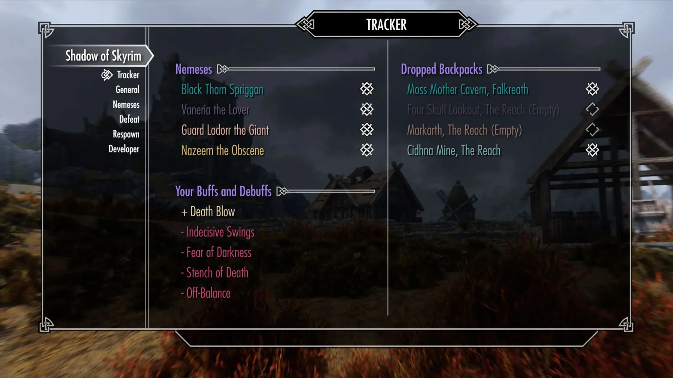 Bản mod Shadow of Skyrim tái tạo hệ thống Nemesis độc đáo trong game Skyrim