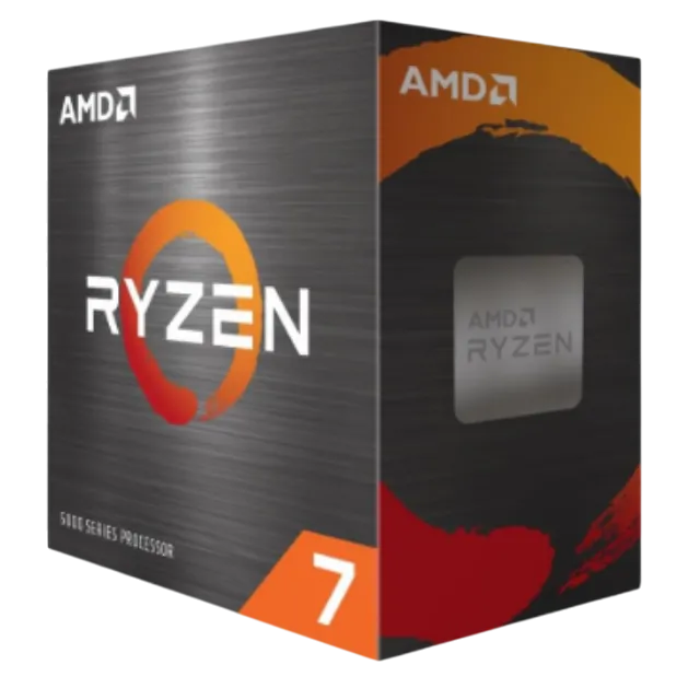 Bản render trong suốt của chip AMD Ryzen 7 5800XT