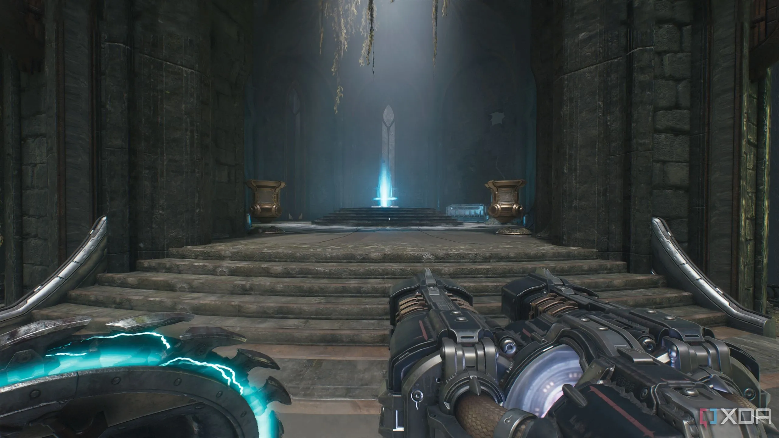 Bệ nhảy ở trung tâm căn phòng trong Chương 14 Doom The Dark Ages.