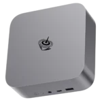 Beelink SEi14 Mini PC với thiết kế nhỏ gọn, hiện đại và điểm nhấn màu cam nổi bật, đại diện cho sức mạnh hiệu năng đỉnh cao.