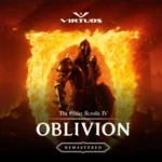 Bìa game chính thức của The Elder Scrolls IV: Oblivion Remastered, thể hiện phong cách đồ họa được nâng cấp.