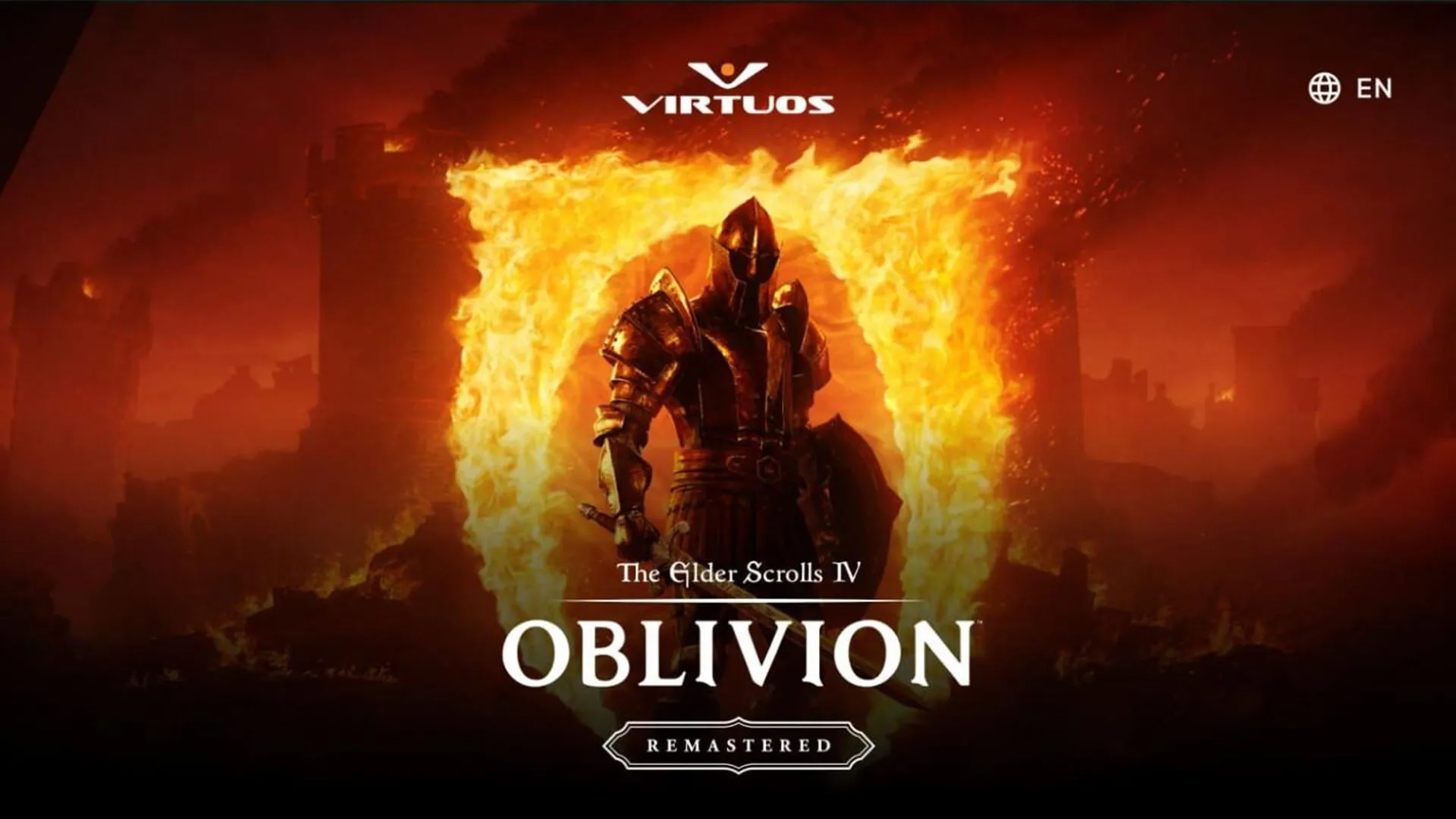 Bìa game chính thức của The Elder Scrolls IV: Oblivion Remastered, thể hiện phong cách đồ họa được nâng cấp.
