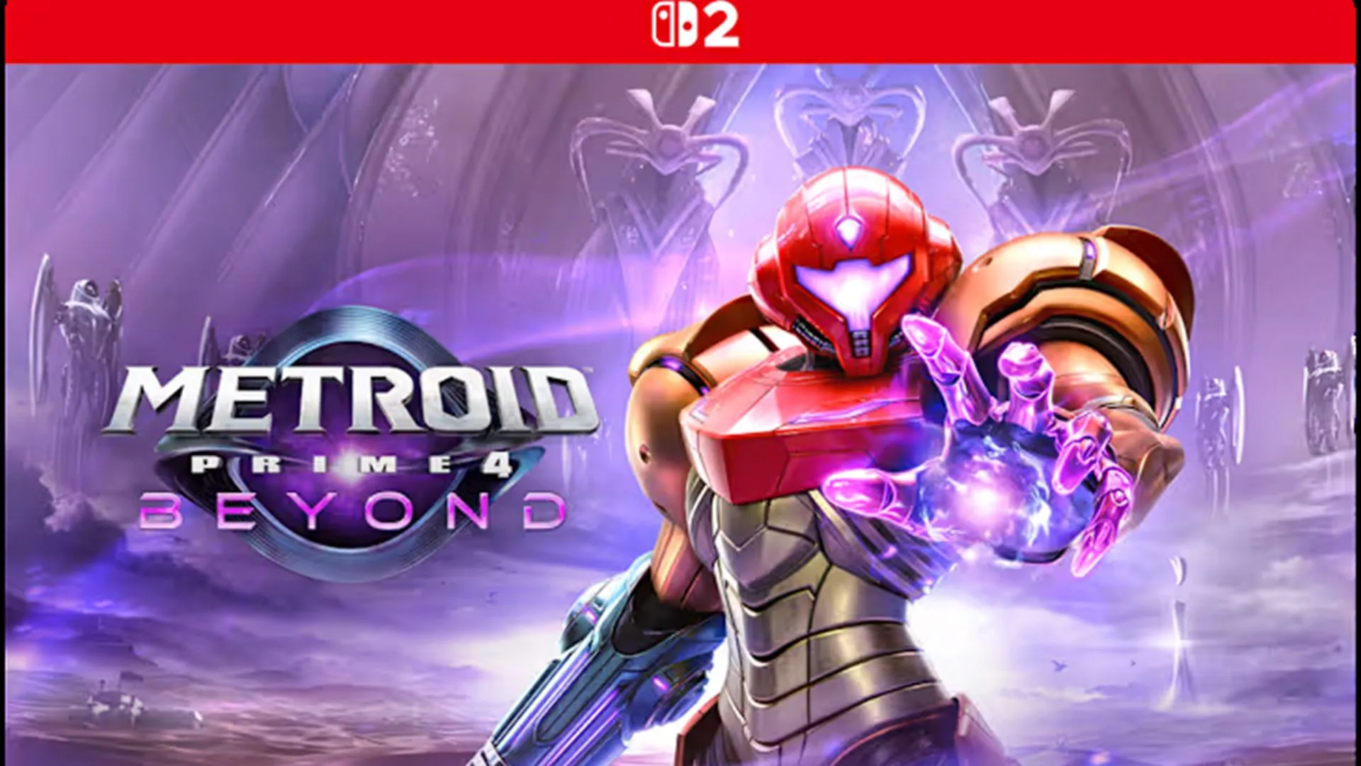 Bìa game Metroid Prime 4: Beyond – Nintendo Switch 2 Edition với các chế độ hình ảnh và hiệu suất cao hơn.