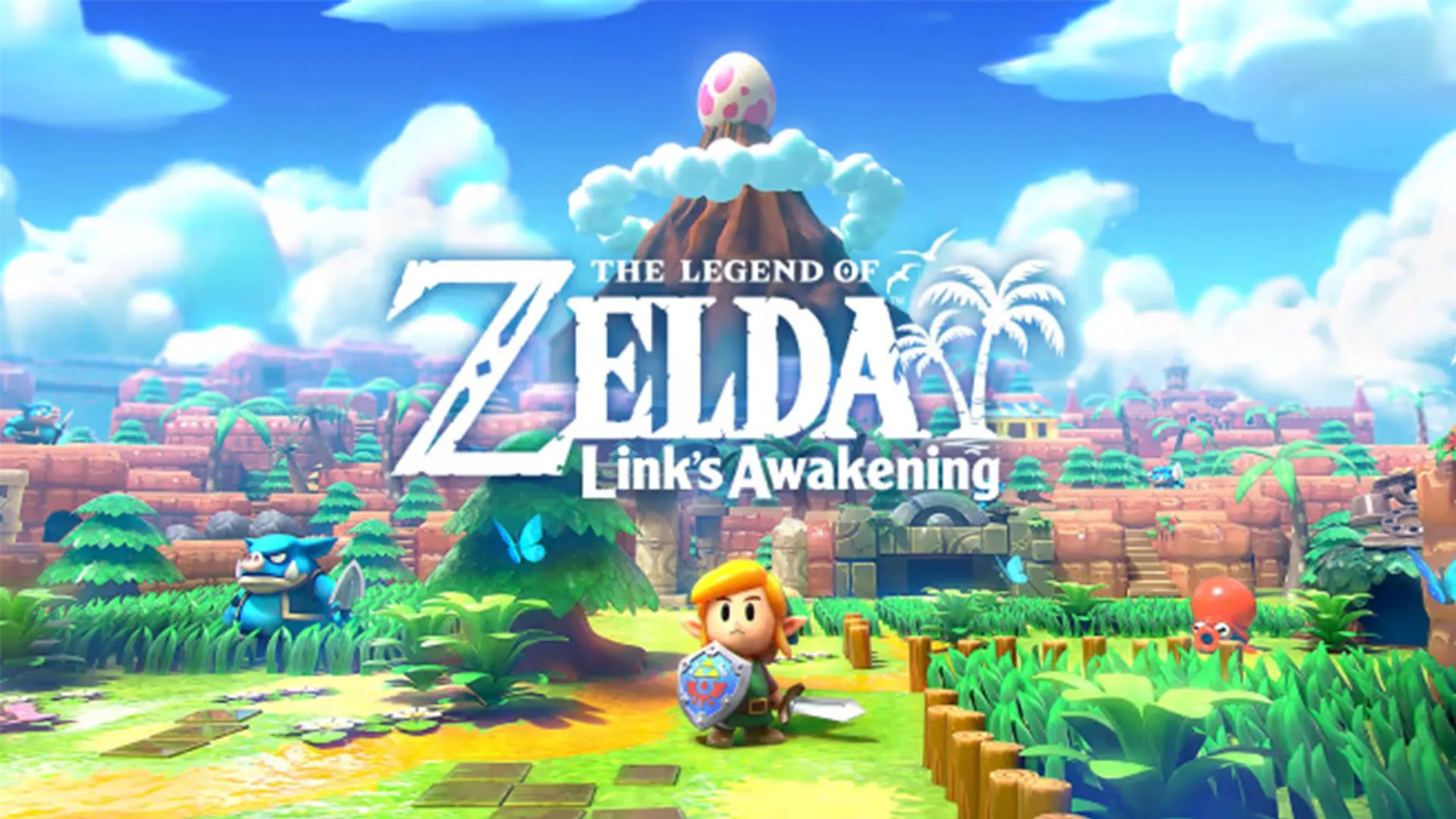 Bìa game The Legend of Zelda: Link’s Awakening phiên bản Nintendo Switch 1, nhận Free Update khi chơi trên Switch 2.
