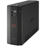 Bộ lưu điện UPS APC BX1500M màu đen với các cổng cắm phía trước