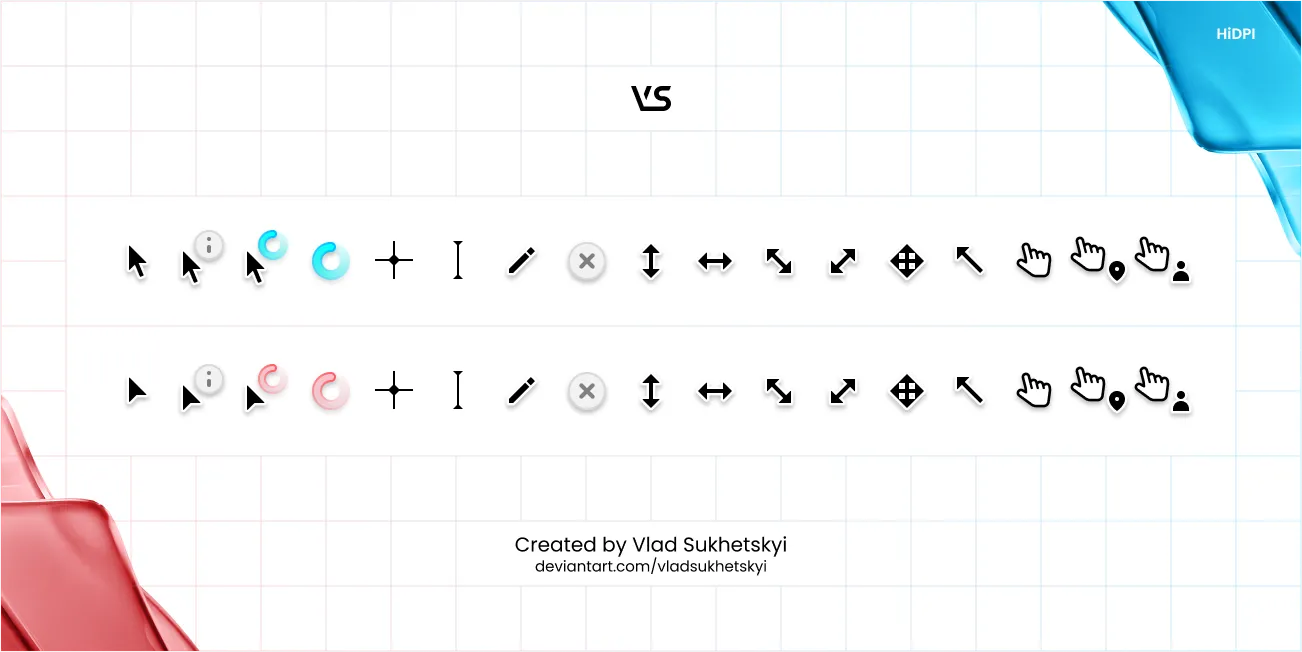 Bộ sưu tập các con trỏ chuột tùy chỉnh độc đáo cho Windows của Vlad Sukhetskyi