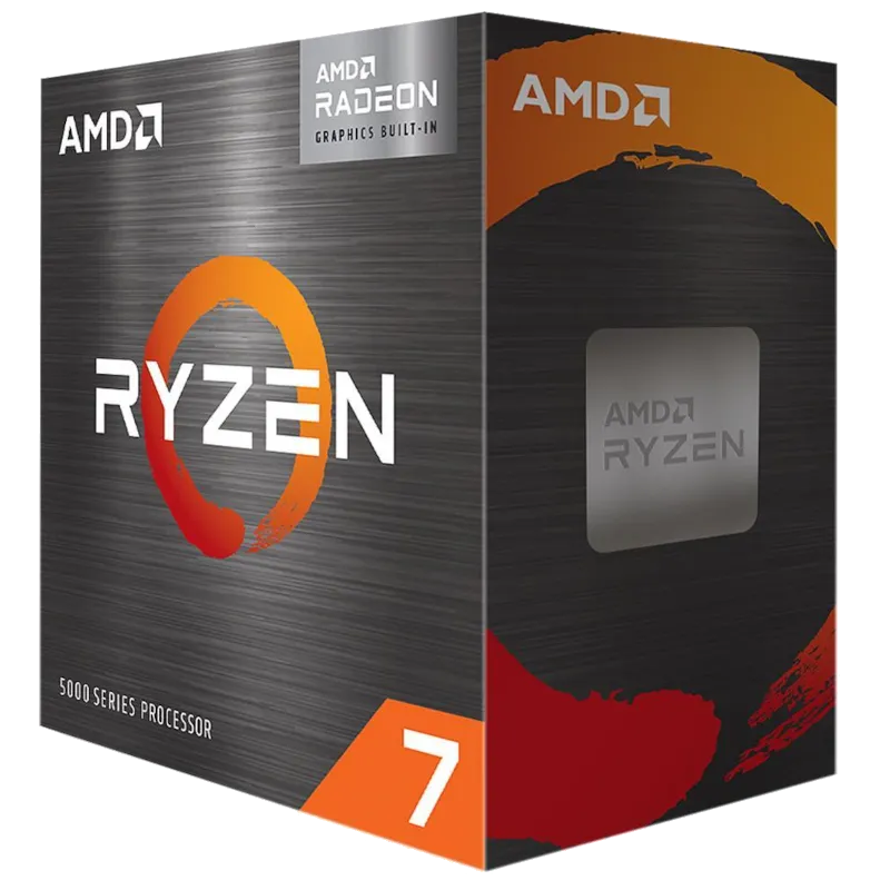Bộ xử lý AMD Ryzen 5000 Series 7 APU trong hộp sản phẩm