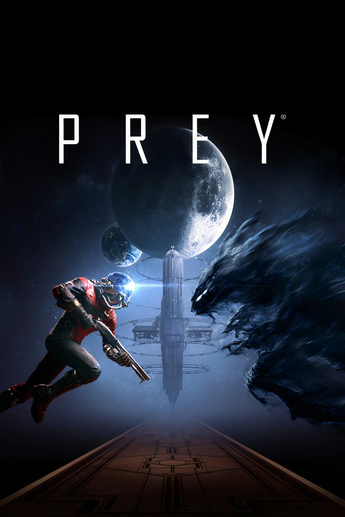 Bối cảnh không gian u ám trong Prey, một game FPS kinh dị tâm lý