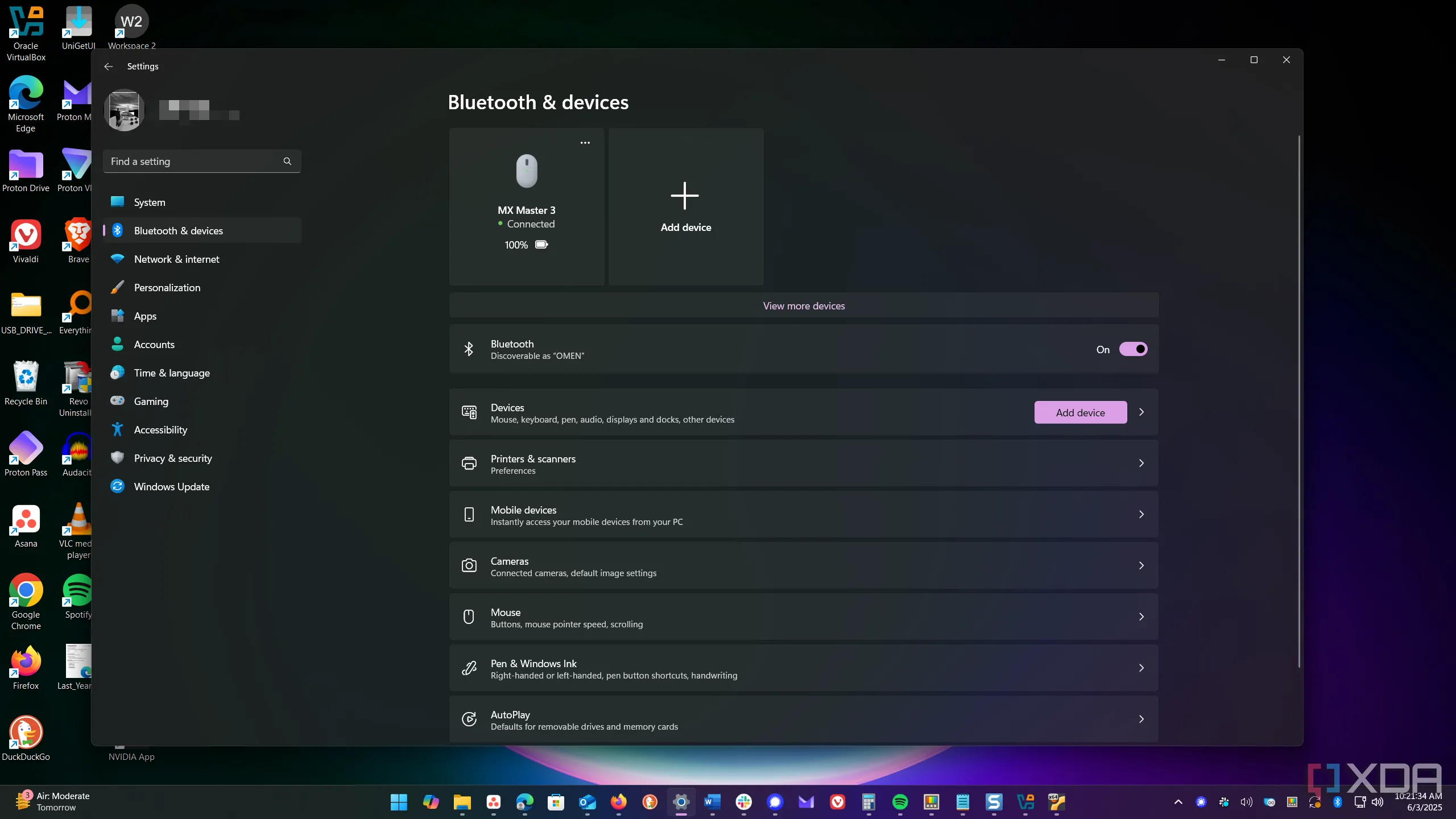 Cài đặt Bluetooth và Thiết bị trong Windows 11 để quản lý khả năng khám phá
