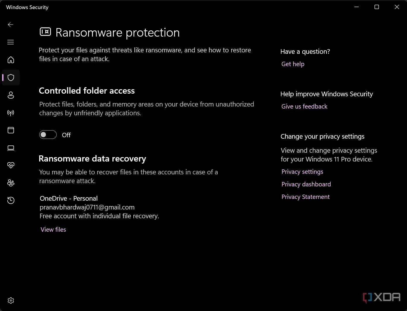 Cài đặt kích hoạt tính năng bảo vệ Ransomware trên hệ điều hành Windows