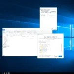 Cài đặt OneDrive trên Windows 10 phiên bản 1507, cho thấy tùy chọn đồng bộ yêu cầu tải về toàn bộ tệp.