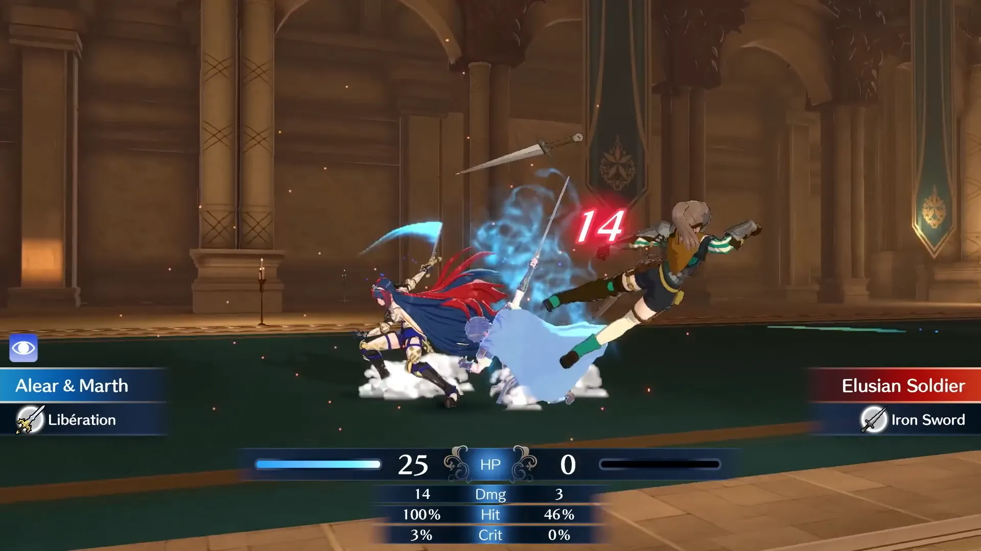 Cảnh chiến đấu trong Fire Emblem Engage, minh họa hệ thống permadeath và hậu quả của việc mất nhân vật trong game chiến thuật RPG