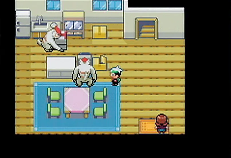 Cảnh chiến đấu trong Pokemon Emerald R.O.W.E. với giao diện được cải tiến