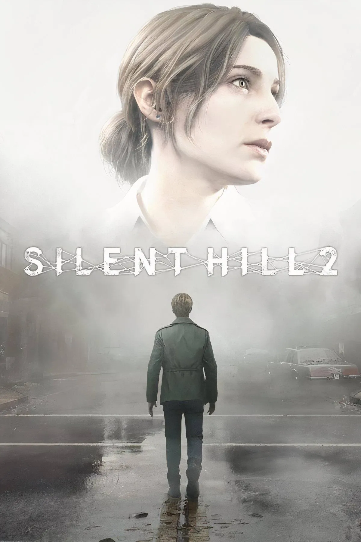 Cảnh James Sunderland trong Silent Hill 2 đi giữa màn sương dày đặc, thể hiện không khí u ám và ám ảnh của thị trấn Silent Hill.
