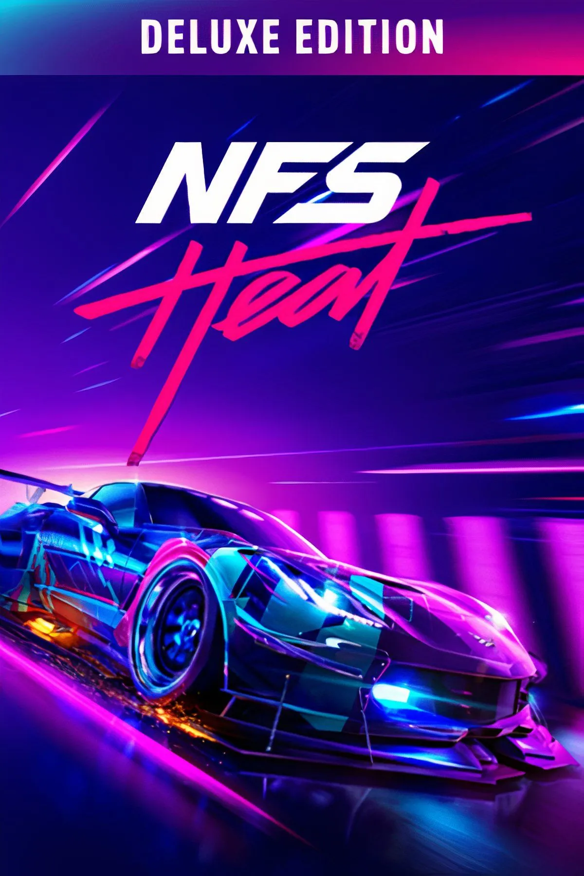 Cảnh rượt đuổi nảy lửa với cảnh sát trong Need for Speed Heat, nhấn mạnh yếu tố nguy hiểm trong game