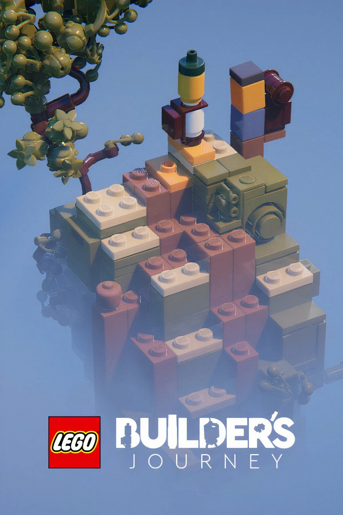 Cảnh trong game LEGO Builder's Journey, một thế giới được xây dựng từ các khối LEGO với ánh sáng và đổ bóng đẹp mắt, tạo cảm giác thư thái