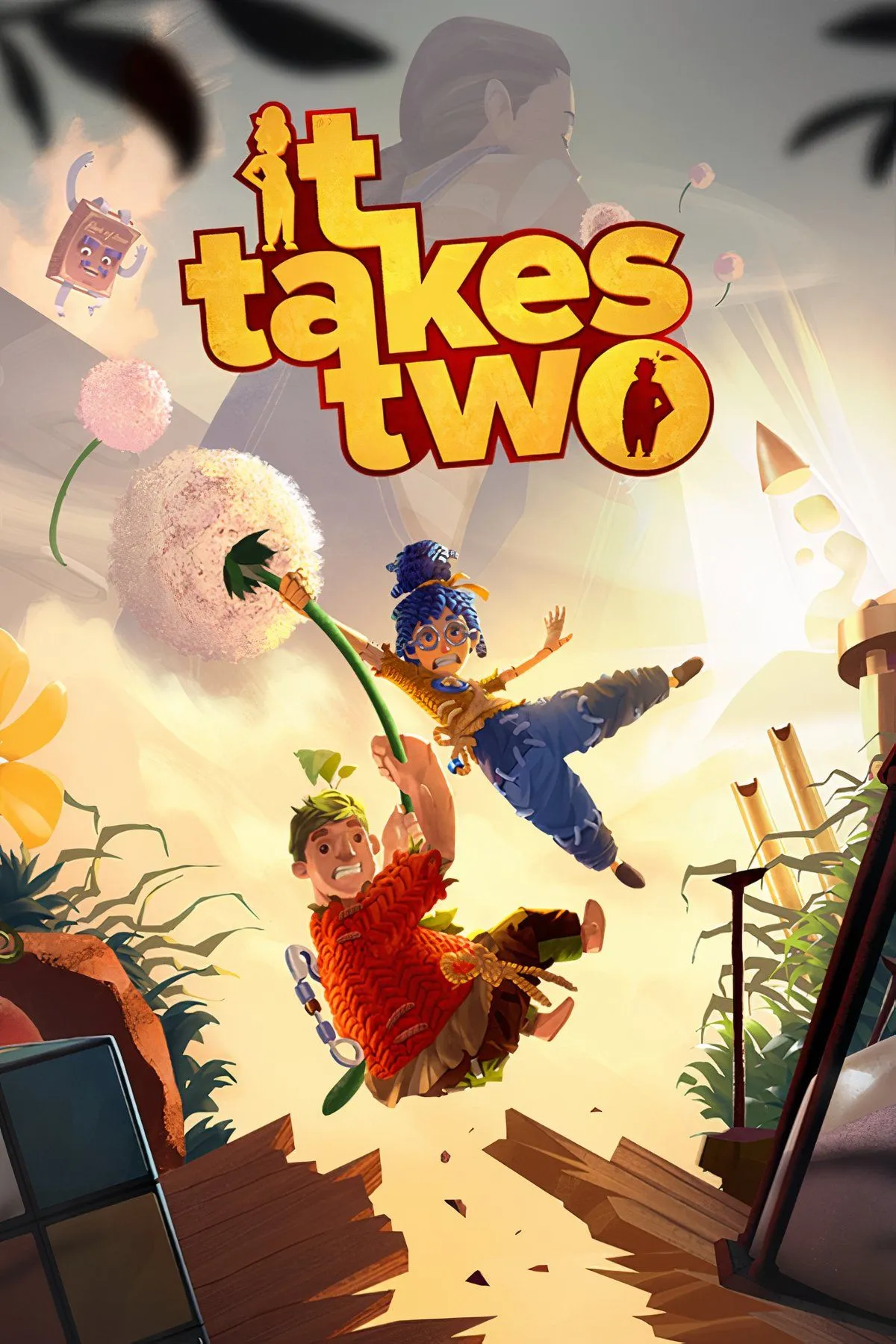 Cặp đôi Cody và May trong It Takes Two tương tác với thế giới kỳ diệu được tạo nên từ đồ vật gia đình.