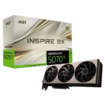 Card đồ họa MSI INSPIRE GeForce RTX 5070 Ti, một lựa chọn hiệu năng cao với mức giá hấp dẫn.