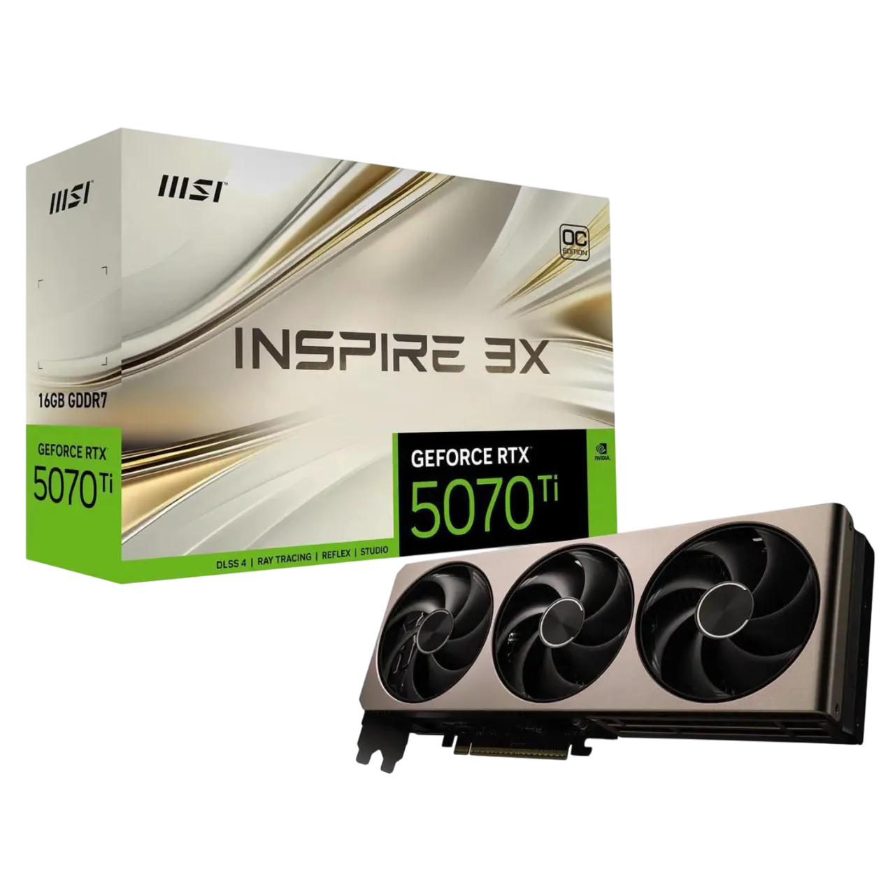 Card đồ họa MSI INSPIRE GeForce RTX 5070 Ti, một lựa chọn hiệu năng cao với mức giá hấp dẫn.