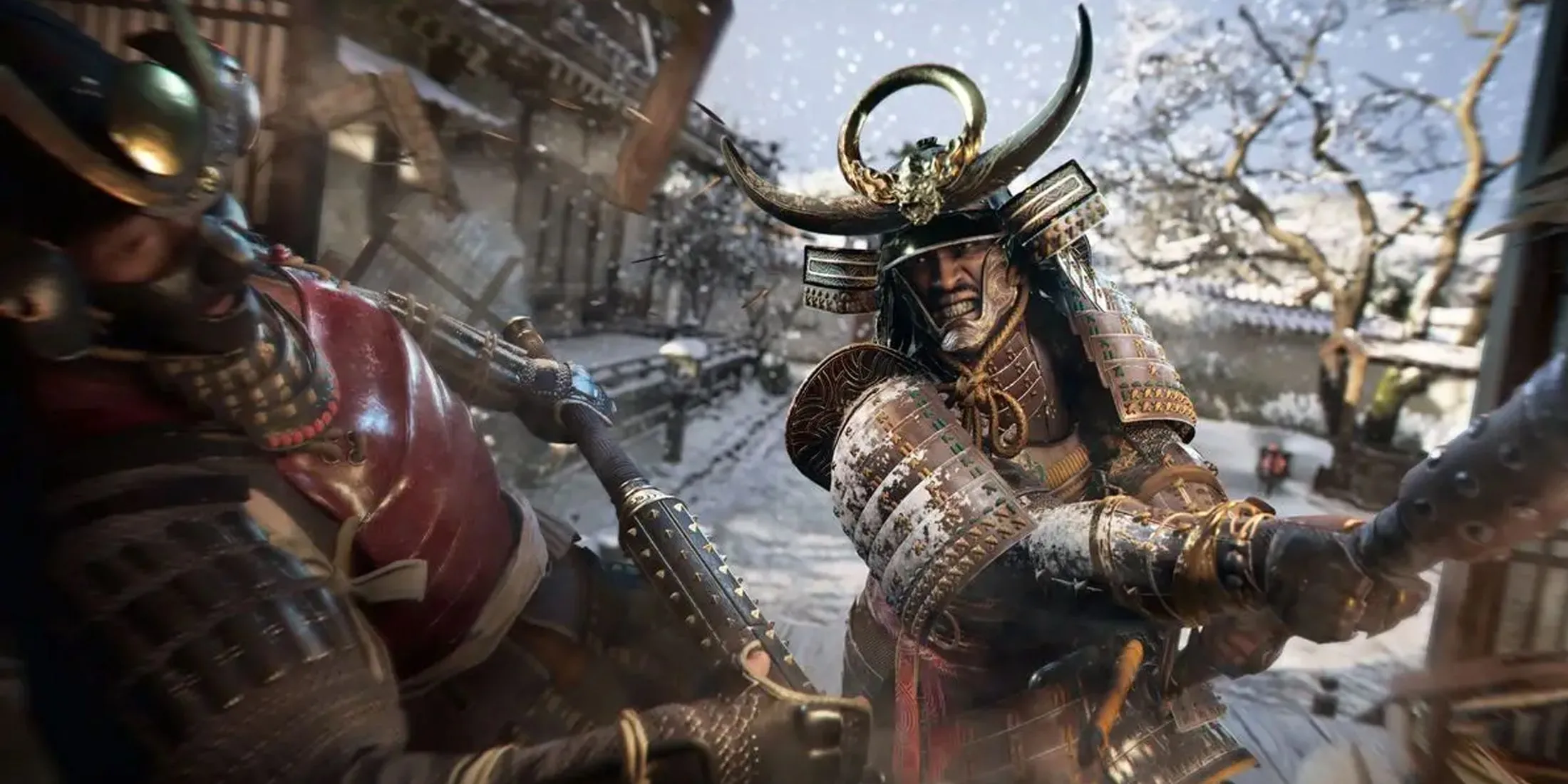 Chiến binh Yasuke vung kiếm với bộ giáp Samurai trong Assassin's Creed Shadows