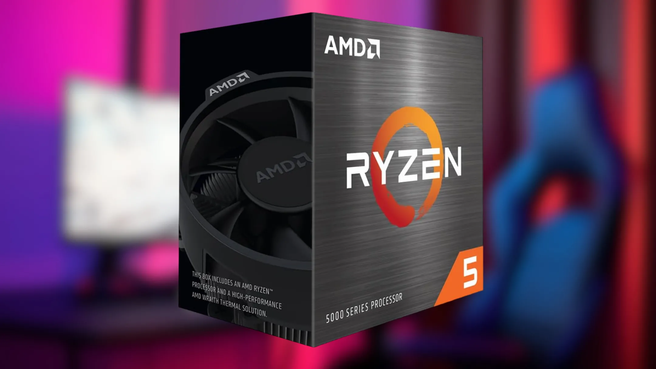 Chip vi xử lý AMD Ryzen 5 5500 khi lắp đặt trên bo mạch chủ