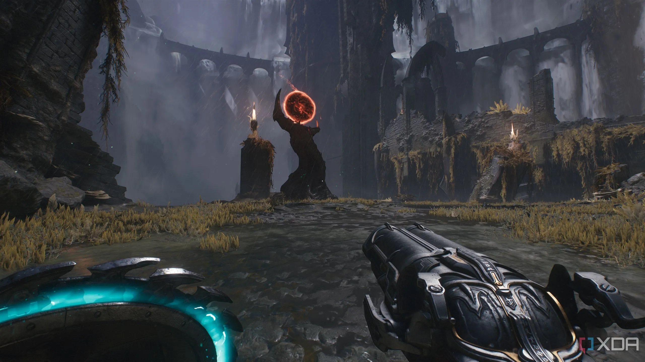 Cổng Máu (Gore Portal) dẫn đến thử thách Heart Harvester trong Chương 14 Doom The Dark Ages.