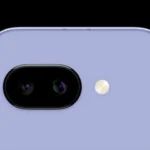 Cụm camera sau của Google Pixel 9a với ống kính chính 48MP và siêu rộng 13MP, hỗ trợ chế độ Macro Focus mới.