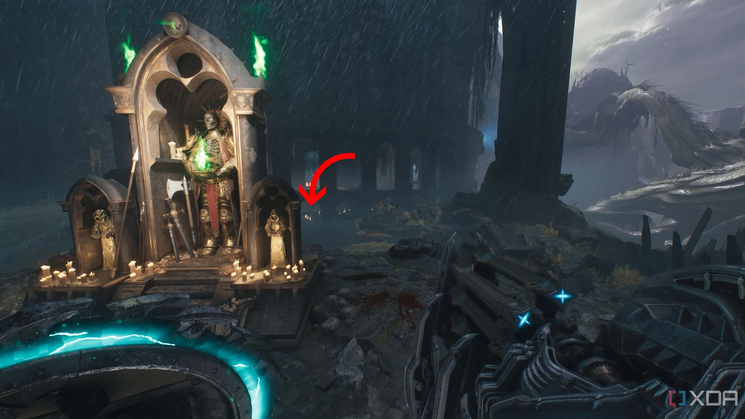 Đền Sentinel ở gần khu vực bí mật 2 trong Chương 14 Doom The Dark Ages.