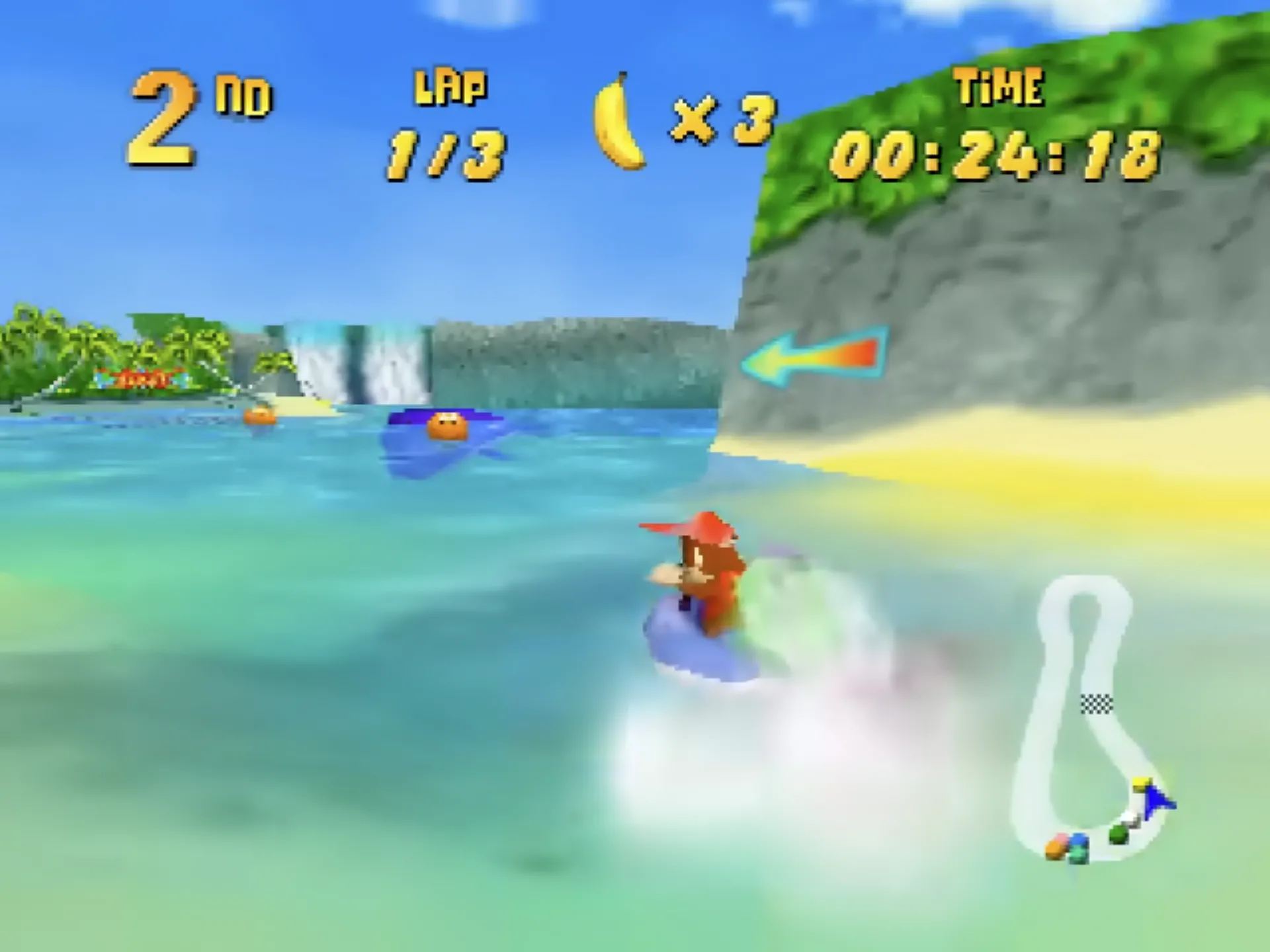 Diddy Kong Racing với các nhân vật và phương tiện đa dạng trên N64