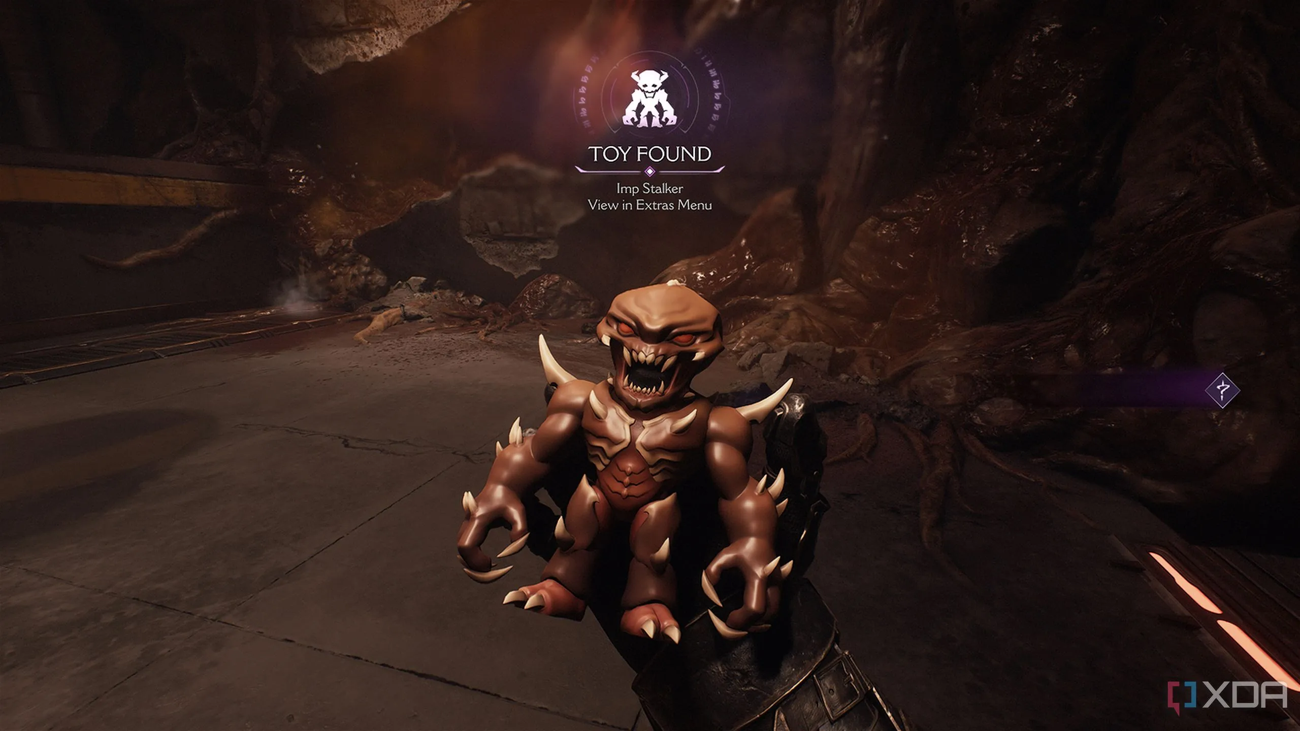 Đồ chơi Imp Stalker collectible, một trong những vật phẩm bí mật cần tìm trong Chapter 2 Hebeth.