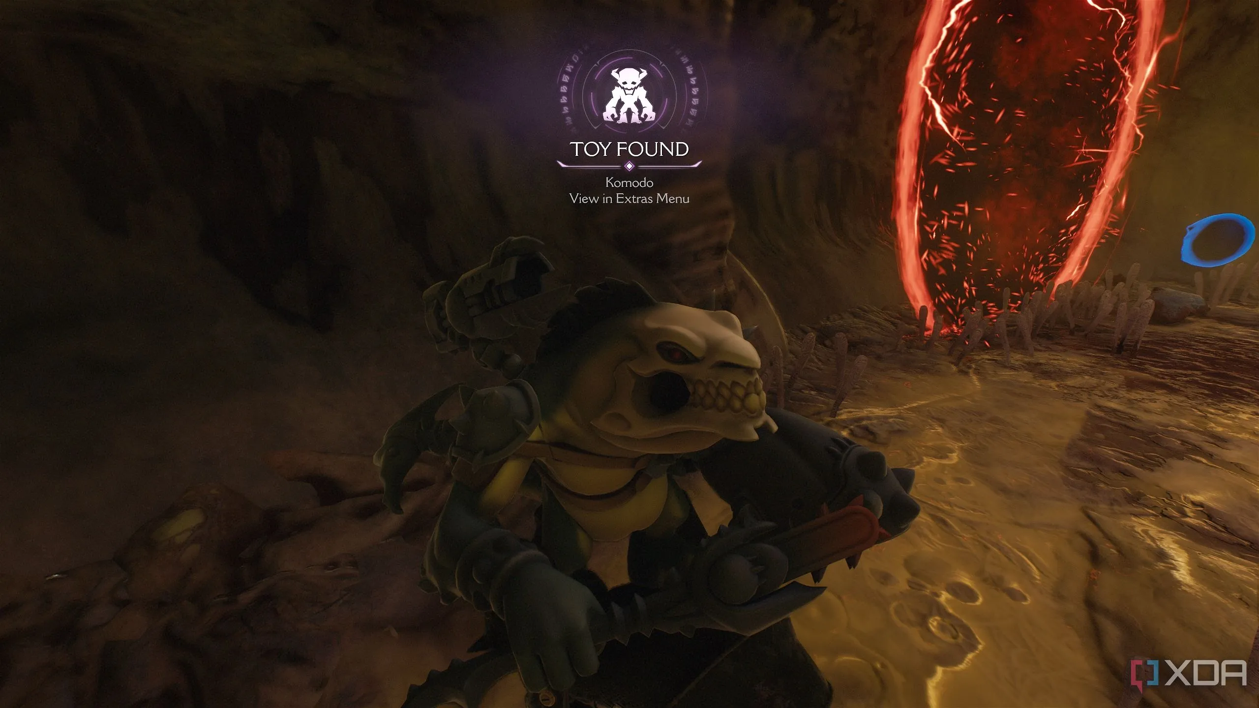 Đồ chơi sưu tầm Komodo trong chương 18 của Doom The Dark Ages