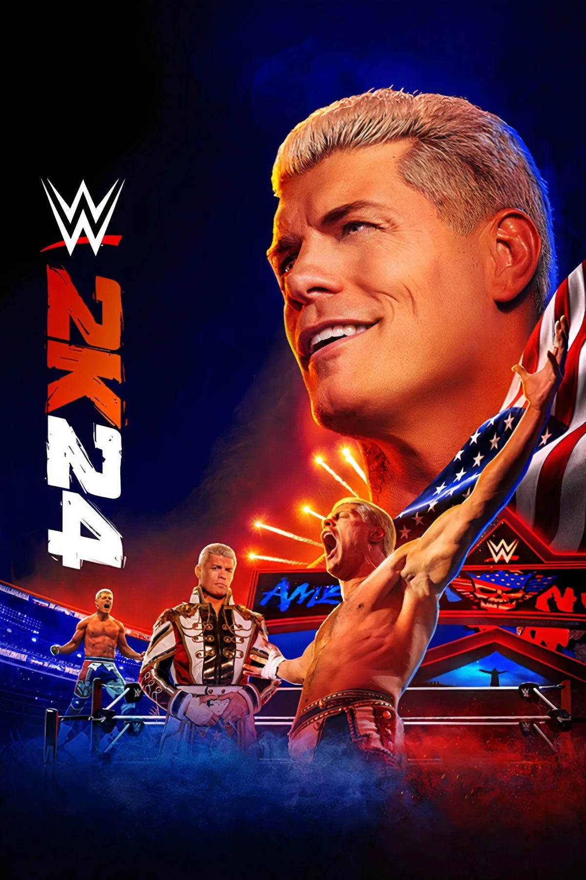 Đồ họa tuyệt đẹp và hiệu ứng chân thực trong WWE 2K24, đỉnh cao của series.
