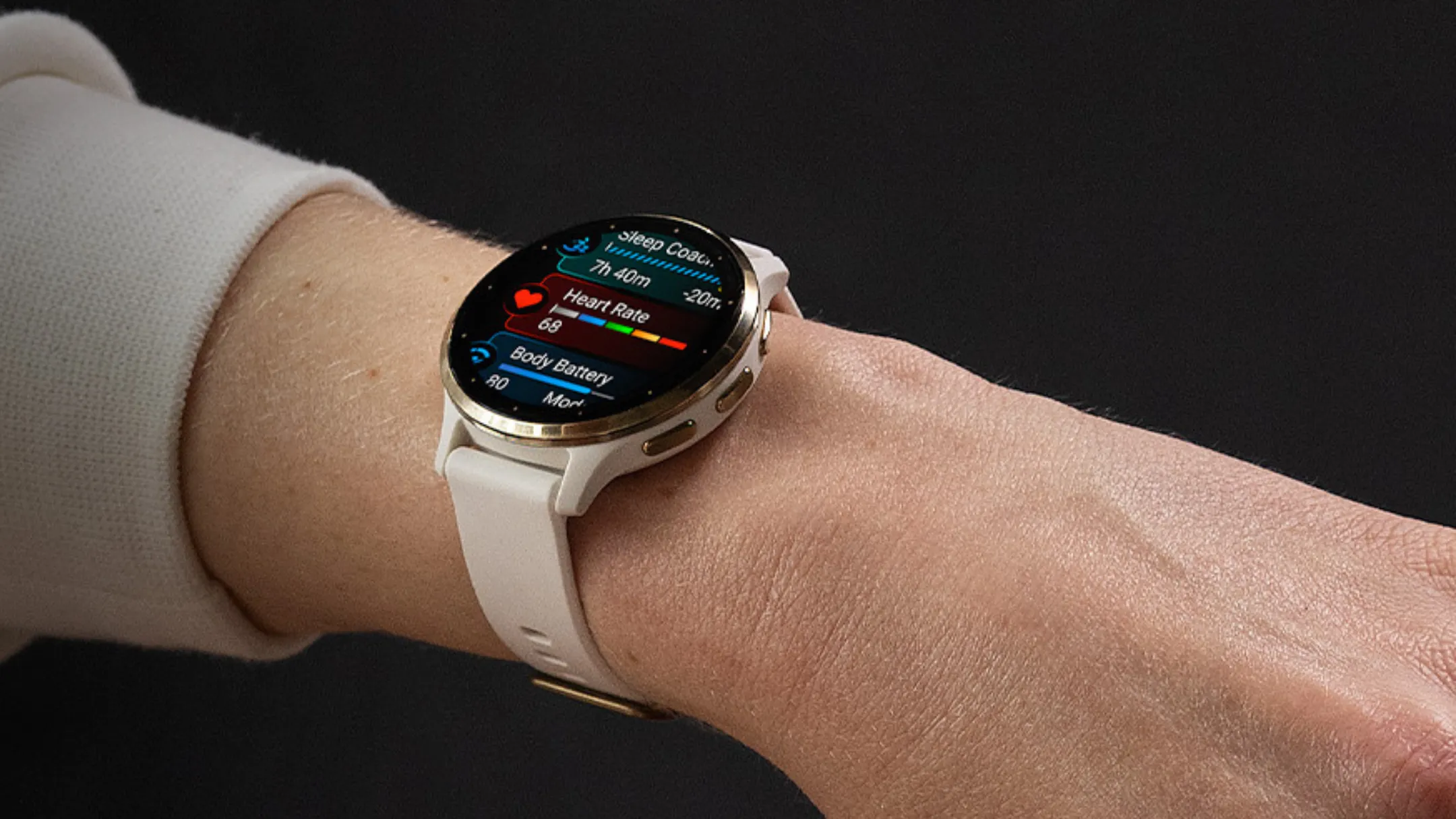 Đồng hồ thông minh Garmin Venu 3S màu đen sang trọng trên cổ tay
