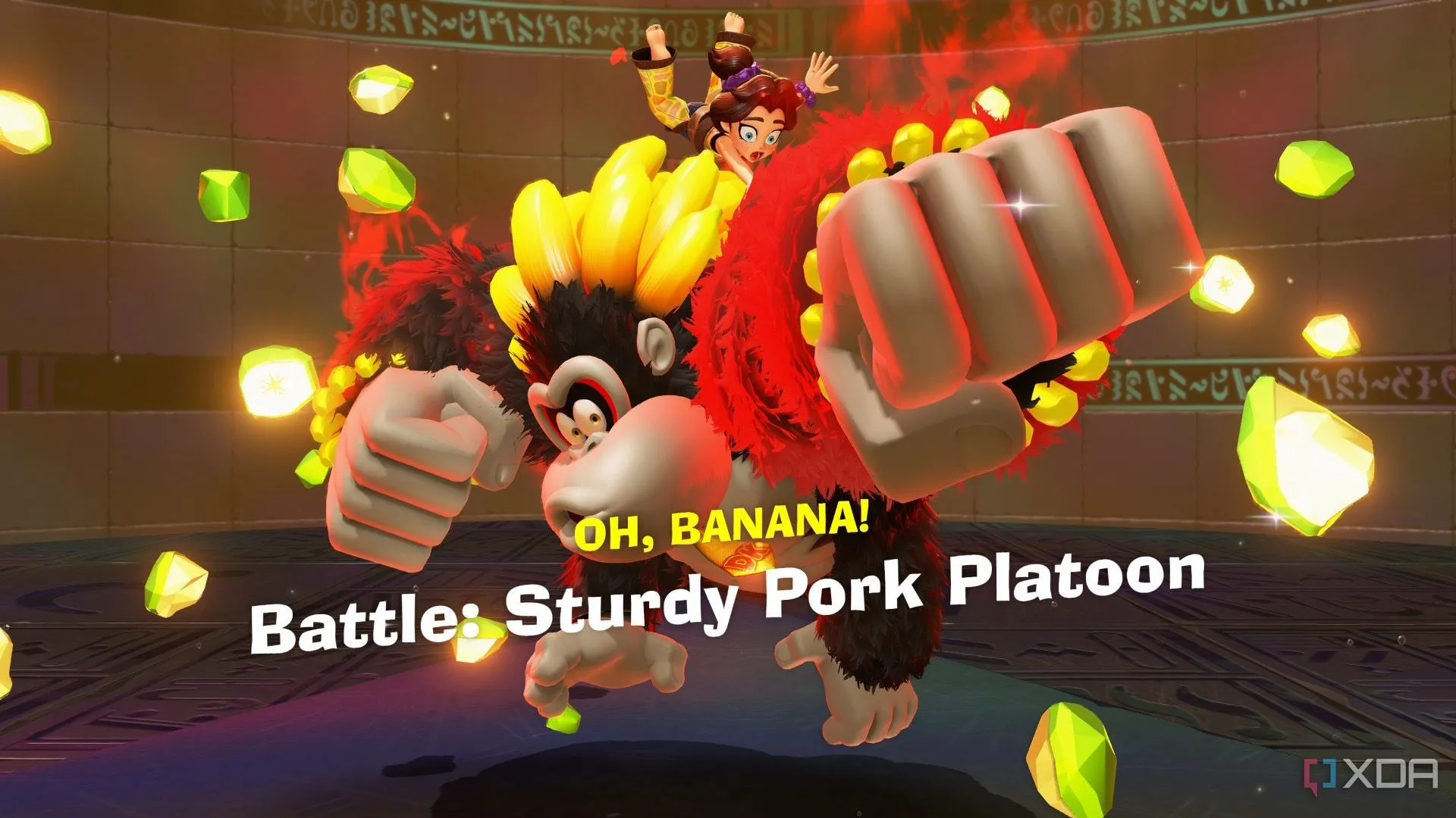 Donkey Kong ở dạng Bananza Mode mạnh mẽ, tìm thấy viên ngọc Banandium quý hiếm dưới lòng đất