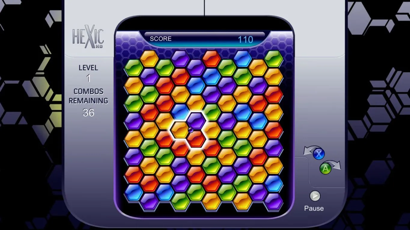 Game giải đố Hexic HD ở màn 1