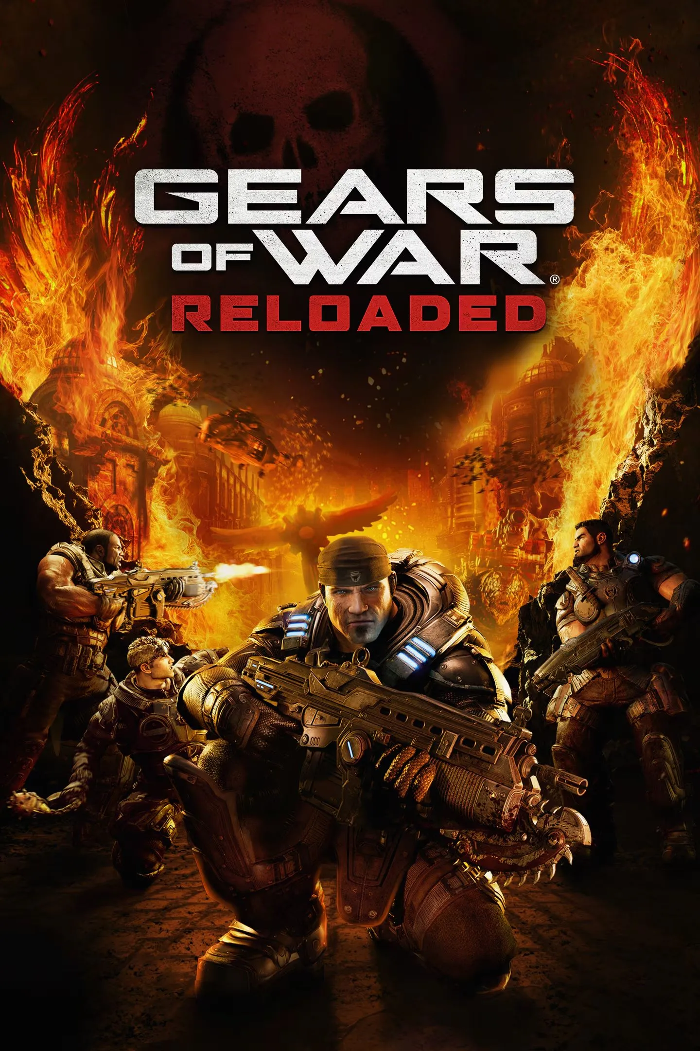Gears of War: Reloaded - Một cảnh chiến đấu căng thẳng trong game