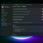 Giao diện cài đặt Quyền riêng tư & bảo mật của Windows 11, nơi tắt theo dõi quảng cáo và cá nhân hóa.