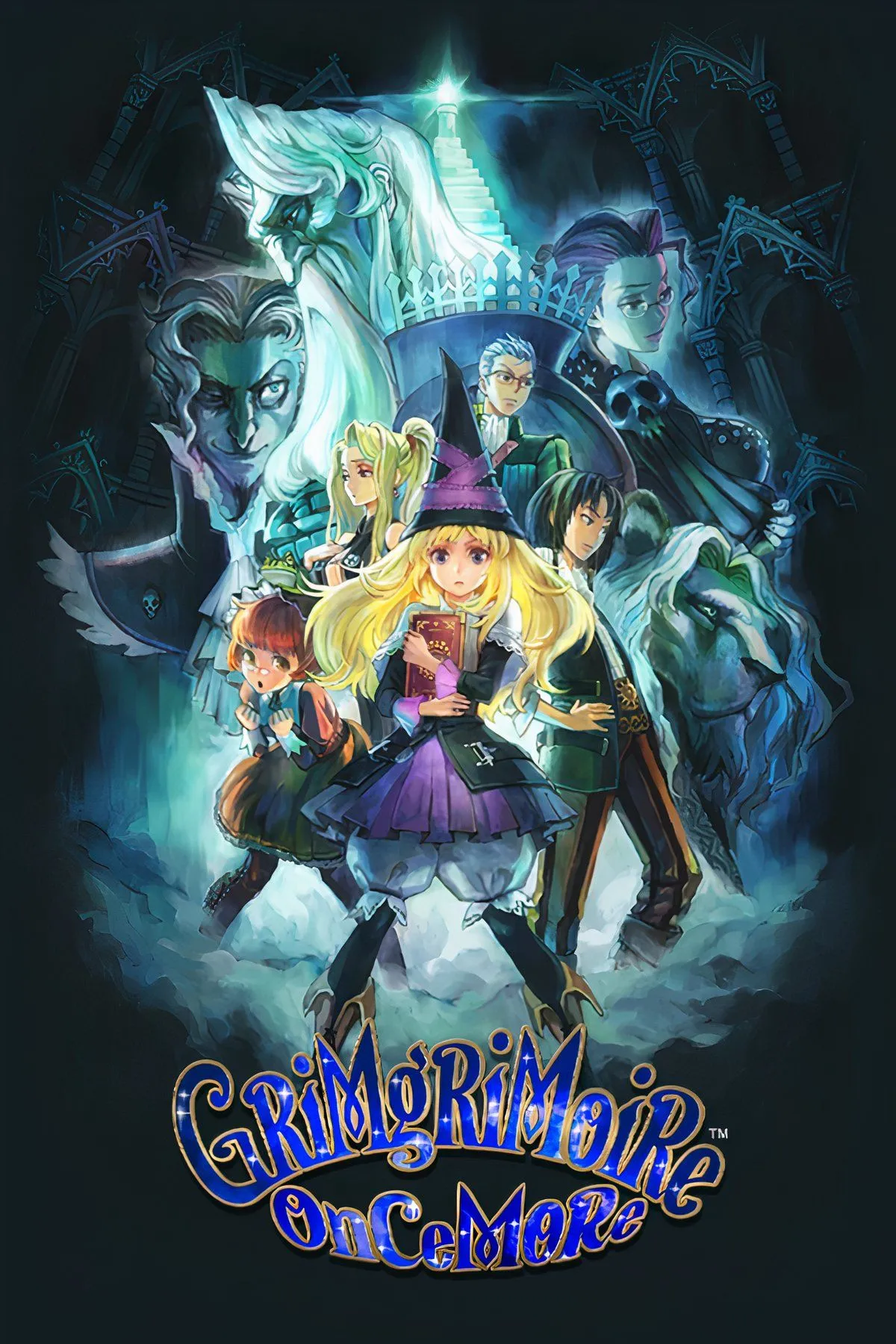 Giao diện chiến đấu của GrimGrimoire OnceMore với đồ họa 2D vẽ tay độc đáo