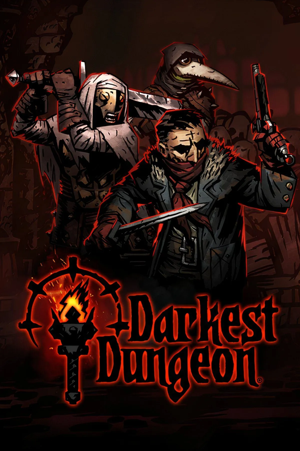 Giao diện chiến đấu đầy thử thách trong Darkest Dungeon