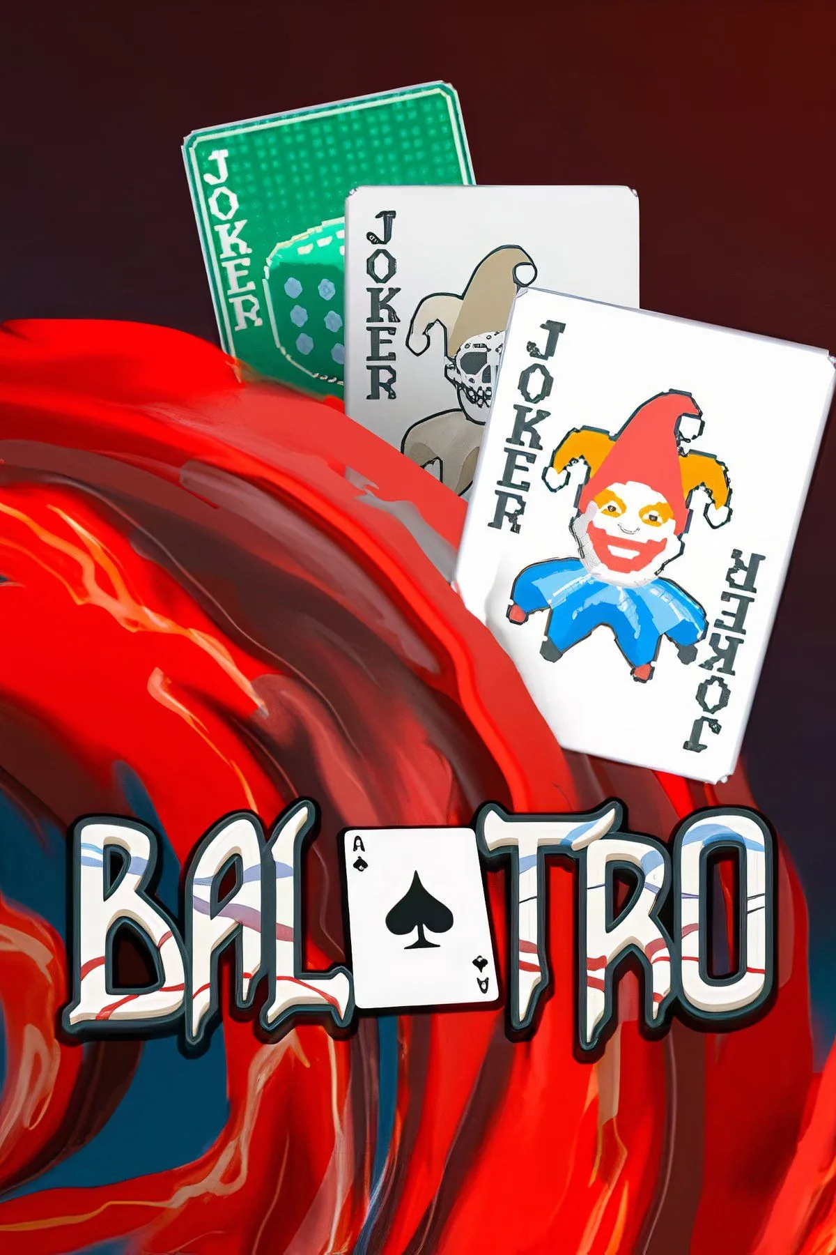 Giao diện chơi Balatro với các lá bài Joker và điểm số, minh họa gameplay độc đáo