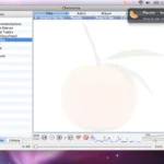 Giao diện Clementine trên macOS với tính năng thông báo thay đổi bài hát