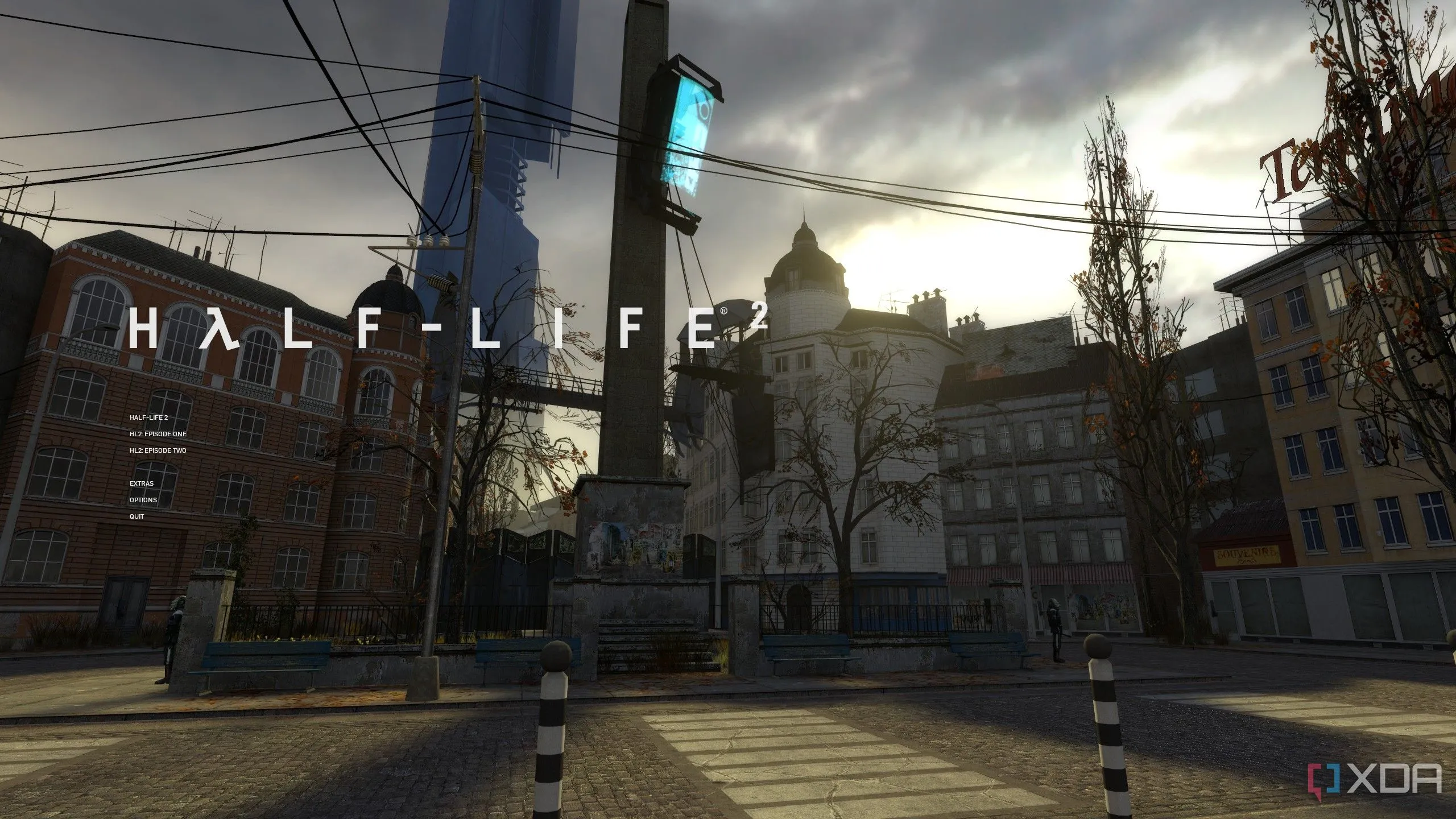 Giao diện khởi động của Half-Life 2