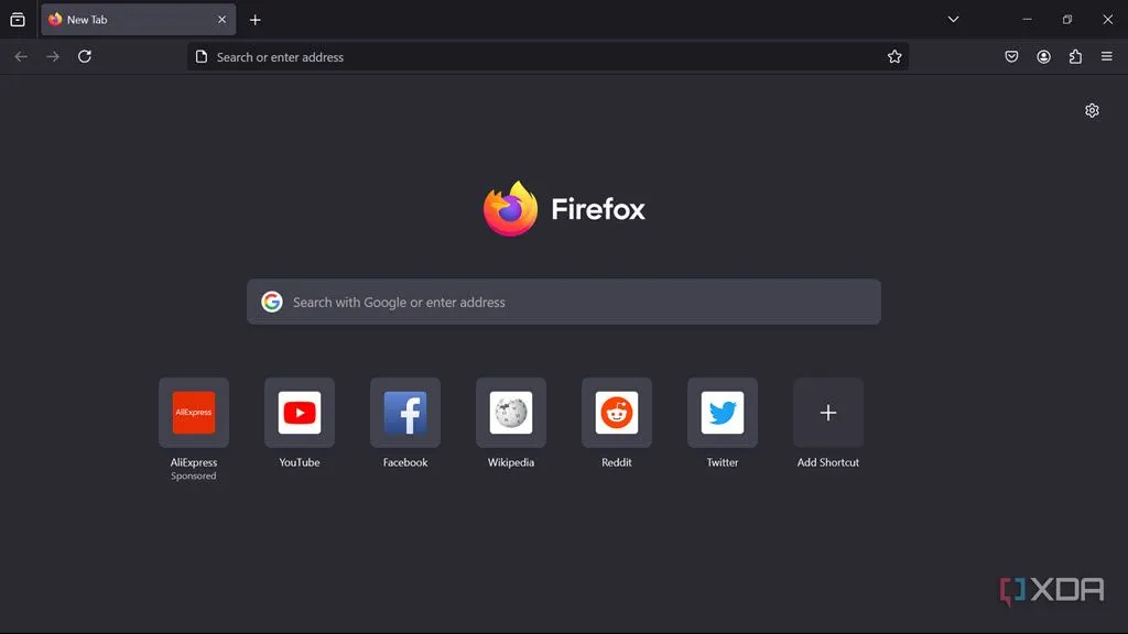 Giao diện người dùng của trình duyệt Firefox Portable hiển thị các tab và thanh địa chỉ.