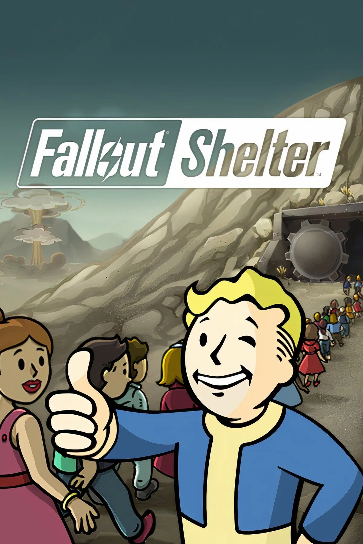 Giao diện quản lý hầm trú ẩn trong Fallout Shelter, game chiến thuật miễn phí trên PC