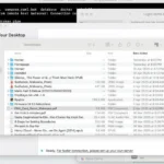 Giao diện RustDesk trong phiên điều khiển máy tính từ xa đang hoạt động, hiển thị khả năng tương tác mượt mà khi debug Docker.